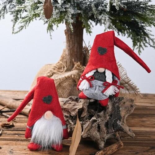 Christmas Santa Gnome Plush Doll Scandinavian Tomte Swedish Christmas Elf Dwarf