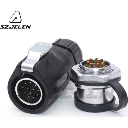 XHP20, 12pin Power Cable Circular Industrial Male&Female Plug And Socket Solar Energy Waterproof Connector ip67