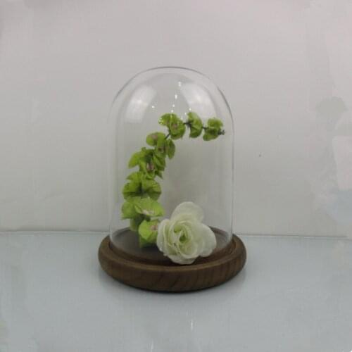 36sets/pack Small Size 7*9cm Antique Base Glass Dome Home Decoration Diameter=7cm Heigt=9cm Glass Cover DIY Gift Wedding Prop