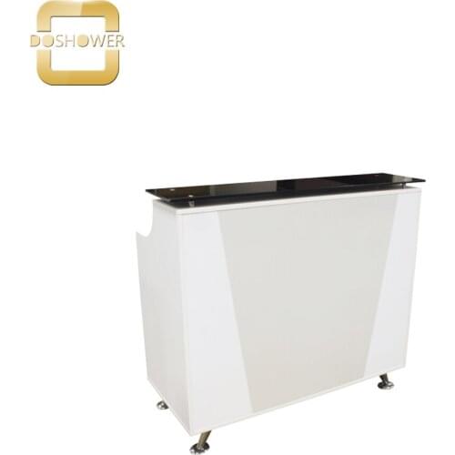 Doshower used reception desk salon reception desk of used nail salon furniture with salon decoration