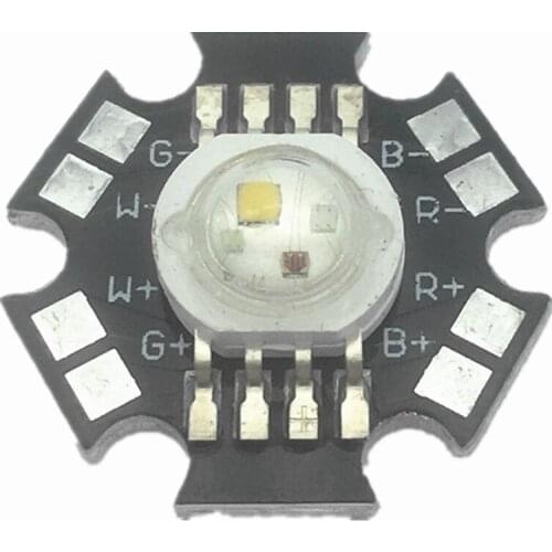 10-100PCS RGBW LED Diode 8pins High Power LED Chip 4W Colorful four core sources DIY molding LED Stage lights beads