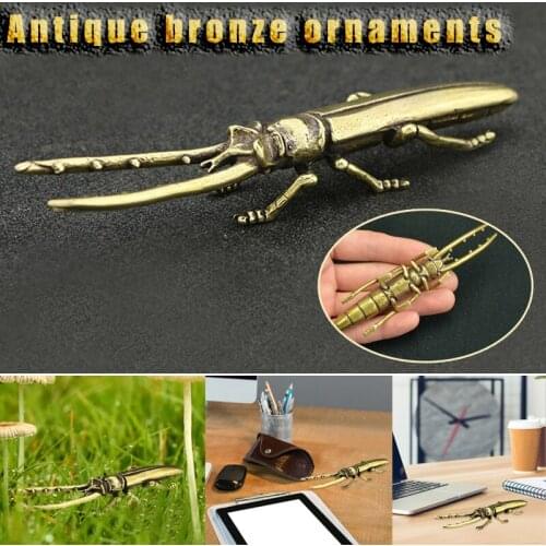 Insect Ornament Miniatures Figurines Retro Decoration Display Handmade for Home Figurines Miniatures Decoration Crafts Home Deco