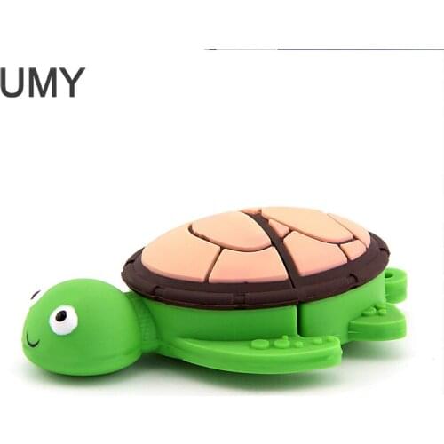 UMY USB Flash Drive cartoon Tortoise Turtle memory stick cool pen drive 8GB pendrive gift 100% Genuine USB Flash 2.0