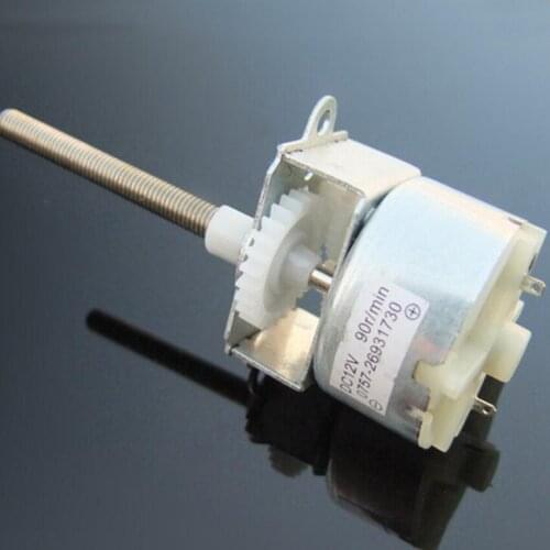 Hight quanlity metal Micro DC motor 12V mini DC gear motor with 42mm thread spindle for DIY agitator little noise