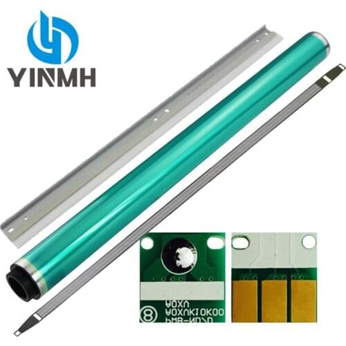 1sets OPC Drum+Drum Cleaning Blade+Charge Grid+Drum Chip For Konica Minolta Bizhub C220 C280 C360