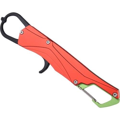1PCS Stainless Steel Unhooking Device Fish Clamp Clip Catch Remover Plier Fishing Hook Tool Fish Tackle Control Fish Pliers red