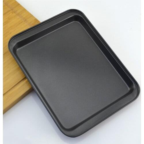 10inch Rectangular Non-Stick Bread Cake Baking Tray Baking Tray Oven Rectangular Black Baking Tray Diy Baking Kitchen Tool