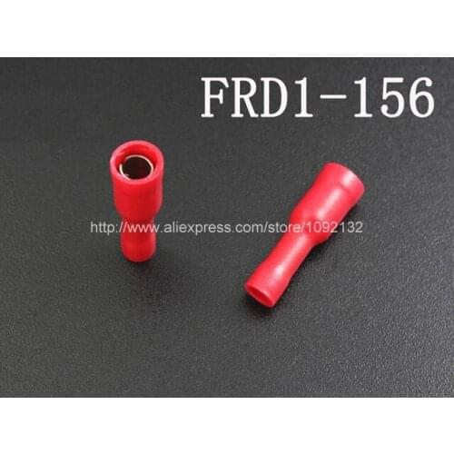 100pcs FRD1-156 Cold Pressing Terminals Bullet Shaped Female Full-Insulating Joints