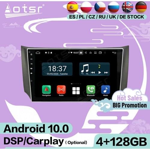 2 Din Carplay Multimedia Stereo Android Screen For Nissan Slyphy 2012 2013 2014 2015 GPS Audio Radio Receiver Recorder Head Unit