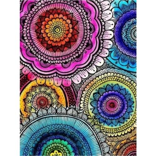 Abstract diamond painting mandala flower rhinestone embroidery picture mosaic poster diy diamond art drawing wall sticker decor