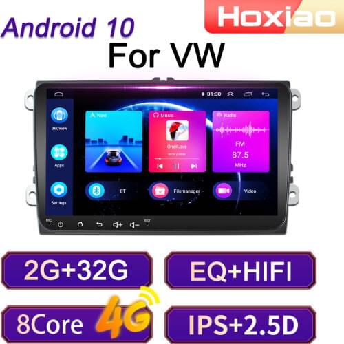 2DIN Car Radio Multimedia Player Android 8.1 For VW Volkswagen Golf Polo Tiguan Passat b7 b6 Skoda Octavia Navigation GPS 2 Din