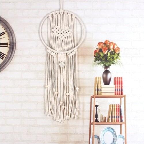 Creative Home Decoration Tapestry Handmade Bohemian Heart-shaped Tapestry Home Room Ornaments Birthday Christmas Gift