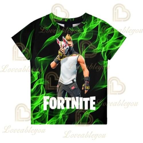 Children Fortnite T-shirt 3d 2021 NEW Victory Game Kids Tops Girls Boys Battle Royale Adults Clothes Harajuku