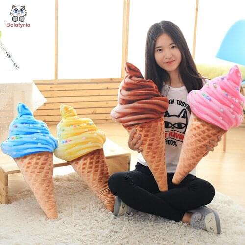 BOLAFYNIA Children plush toy Ice cream baby kids Christmas birthday plush stuffed toy gift pillow