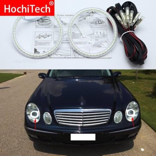 For Mercedes Benz e class w211 E200 E220 E270 E280 E320 E420 CDI Smd Led Angel Eyes kit Excellent Ultra bright illumination DRL