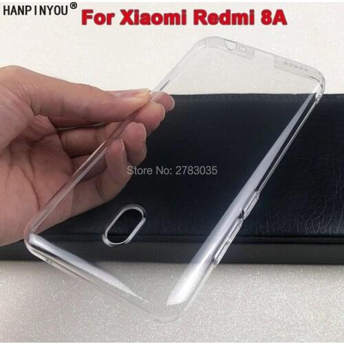 For Xiaomi Redmi 8A 6.2" Glossy Snap Phone Case Crystal Invisible Hard PC Full Cover Clear Camera Protect Back Shell