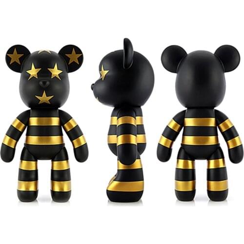 35CM Bears Brick Action Figure DIY Toy For Collectors Medicom Toy Bear Brick Art Work Model