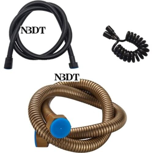 G1/2" Plumbing Stainless Steel Bidet Toilet Handheld Shower Hose Antique Black Copper Rose Gold Silver Bronze