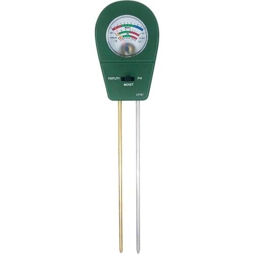 Soil PH Meter 3-in-1 Soil Moisture Hydrometer Fertility PH Tester Gardening Tool Kits For Garden Lawn Farm No Battery Required