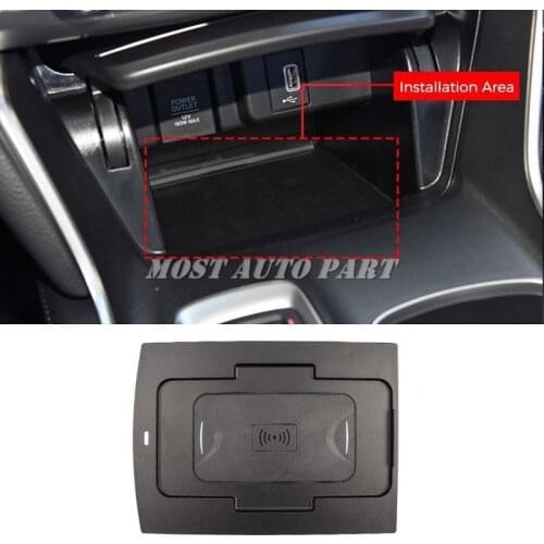 Interior Car Wireless Charger Wireless Phone Fast Charging Pad For Honda Accord 2018-2021 The Phone With QI Wireless Charging