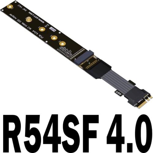 R54SF M.2 WiFi A.E Key Interface Transfer Extension Cable PCIe 4.0 X4 M.2 NVMe SSD Adapter Riser Support M2 NVME Card ADTLINK