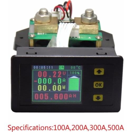 DC120V 100A 200A 300A 500A LCD Combo Meter Voltage Current Monitoring Monitor