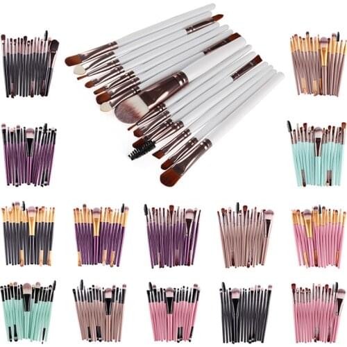 MANNGE 15/6/4Pcs Eye Makeup Brushes Kit Women Eyeshadow Powder Eyeliner Blending Brush Professional Eye Shadow Brushes Set TSLM2