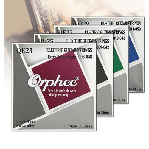 NEW Professional Guitar Strings Orphee QE Series Nickel Alloy Plated Electric Guitar Strings Replacement QE23 /QE25/ QE27/QE29
