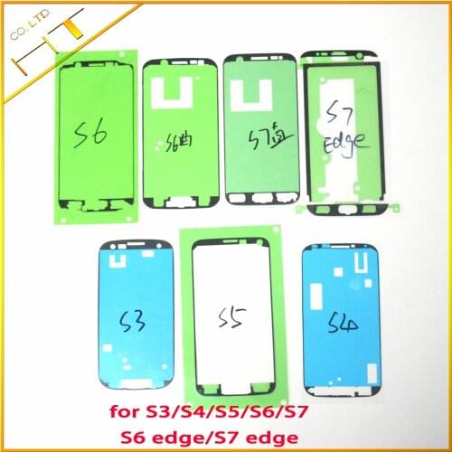 2pcs original Pre-Cut Front Frame Adhesive LCD Sticker Glue Tape for Samsung Galaxy S3 S4 S5 S6 S6 edge S7 S7 edge