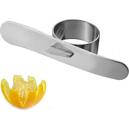 1Pc Orange Peelers Easy Open Orange Peeler Stainless Steel Lemon Parer Citrus Fruit Skin Remover Slicer Peeling Kitchen Gadgets