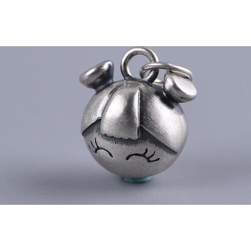 925 Sterling Silver Pendant Women Cartoon Doll Necklace Pendants Neck Pendants Women Neck Jewelry Womens Accessories Vintage