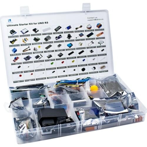 LAFVIN For UNO R3 Complete Starter Kit include LCD1602 IIC, Ultrasonic Sensor, Jumper wire for Arduino with CD Tutorial