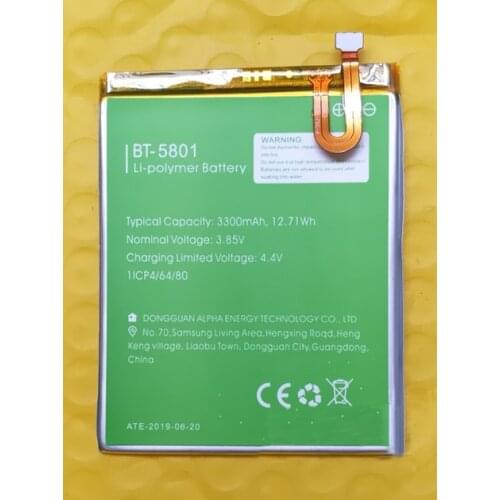 100% Original Backup LEAGOO S9 Battery BT-5801 3300mAh For LEAGOO S9 Smart Mobile Phone+ + Tracking Number