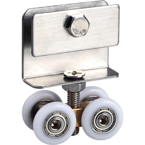 Shower door rollers runners wheels bathroom glass door roller 20mm wheel small four-wheel stainless steel door fittings