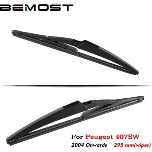 BEMOST Auto Car Rear Windscreen Windshield Wiper Arm Blades Soft Natural Rubber For Peugeot 407SW 295MM Year From 2004 To 2018