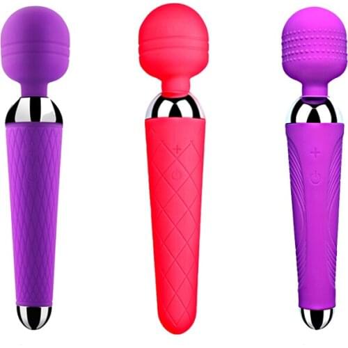 Clitoris Stimulator AV Vibrator Magic Wand USB Rechargeable Massager Vibrating Dildo Sex Toys for Women Adult Erotic Product