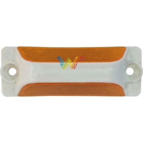 2 Pieces Double Yellow Driveway Guardrail Delineation Road Reflective Reflector