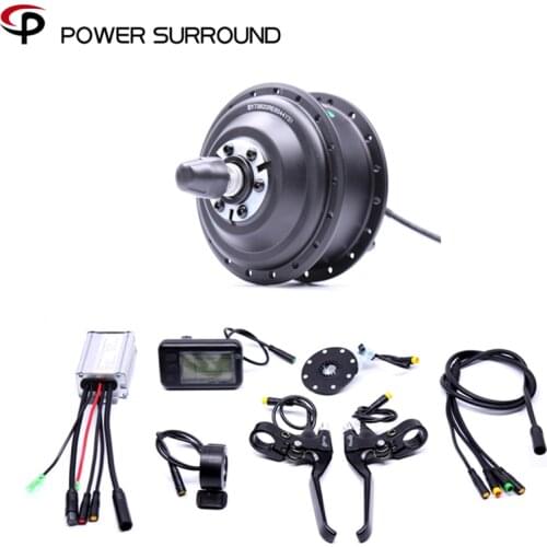 Waterproof Electric 36v350w Front/rear Electric Bike Conversion Kit Brushless Hub Motors with ebike system