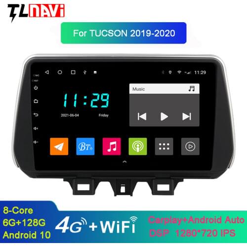 HD Touchscreen Android 10 Car Multimedia Player GPS For 1Hyundai Tucson 2018 2019 Bluetooth