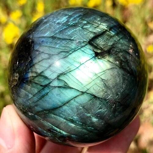1-5pcs 50-55mm High quality natural crystals and stones sphere labradorite stone ball