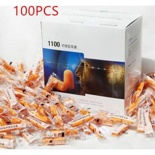 10pairs 1100 Authentic Slow Reboun Foam Soft corded EarPlugs Noise Reduction Norope Earplugs Swimming Protective earmuffs