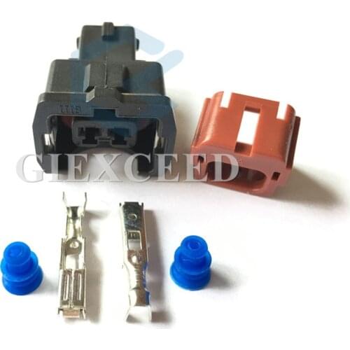 2 Sets 2 Pin PB185-02326 Automotive Knock Sensor Plug Auto Socket Connector For Nissan A32 A33