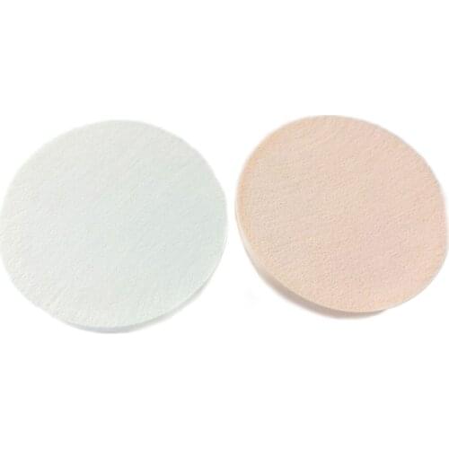 2pcs 90mm big round makeup foundation sponge puff powder puff cosmetic make up face care tools White Nude