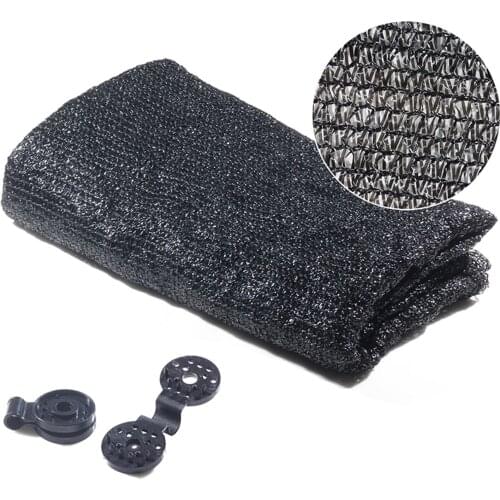 40% Sunblock Shade Cloth Cover Black Sun Mesh UV Resistant Lightweight Breathable Net for Garden Flower Plant _WK