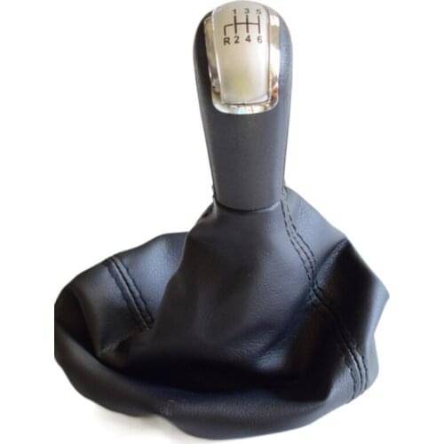 5/6 Speed Car Gear Shift Knob Boot with PU Leather Dustproof Cover Replacement U2JA
