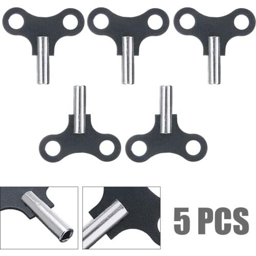 5pcs Steel Clock Key Metal Clock Keys Wall Clock Steel Winding Chain Repair Tools for Home Shop Clock