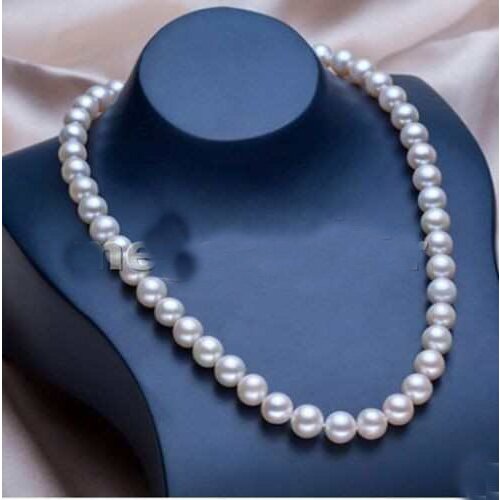 7-8mm 16/18inch AAA+ Akoya Natural White Pearl Necklace