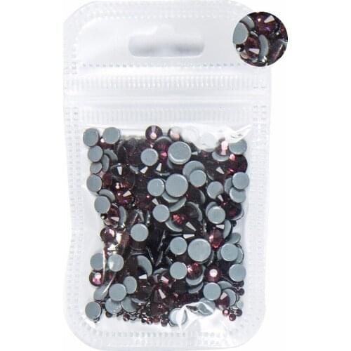 AAAA+ Best Quality Amethyst Mix Size Hot Fix Rhinestone More Shiny Super Bright Nail Art Hotfix Iron On Stones. 10Gram