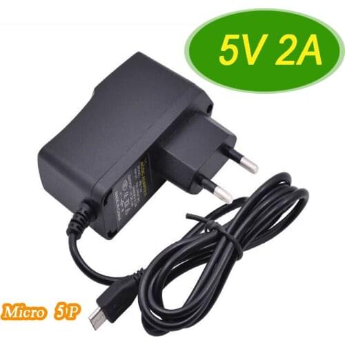 AC100-240V to DC 5V2A Micro USB Power Adapter 5 Volt 2A Switching Power Supply EU Universal Adaptor 5 Volt Charger CCTV Security