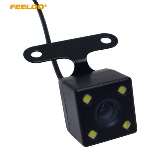 FEELDO Car 2.5mm(4Pin) Jack Port Video Port Rear View Camera With LED Night Vision For DVR Video Recorder
